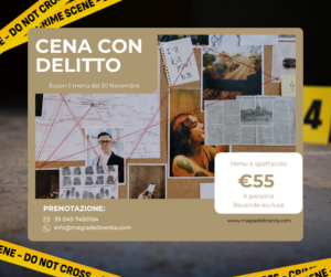 Cena con Delitto 30 Novembre