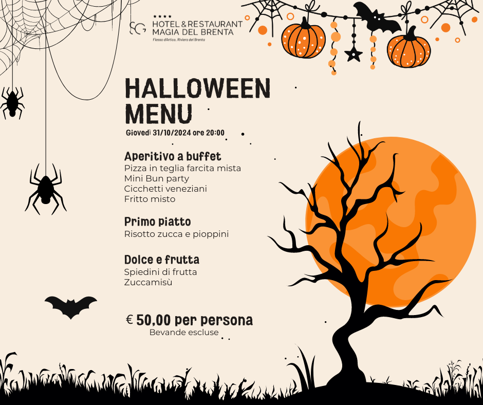 Halloween Menu - Hotel & Restaurant Magia del Brenta